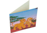 CrystalArt - Simba and Nala 18x18cm Card - Modern Brands Australia
