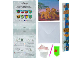 CrystalArt - Simba and Nala 18x18cm Card - Modern Brands Australia
