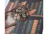 CrystalArt - Cats in the Library Notebook 18x26cm - Modern Brands Australia