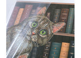 CrystalArt - Cats in the Library Notebook 18x26cm - Modern Brands Australia
