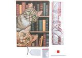 CrystalArt - Cats in the Library Notebook 18x26cm - Modern Brands Australia