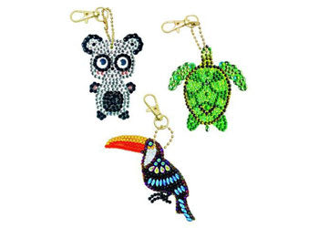 CrystalArt - Exotic Animls Keyring Kit - Modern Brands Australia