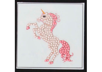 CrystalArt - Fairytale Unicorn 9x9cm Motif - Modern Brands Australia