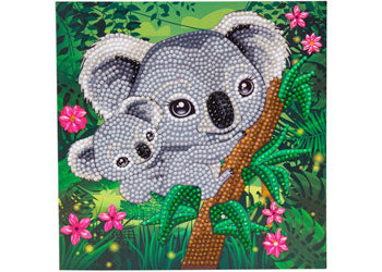 CrystalArt - Koala Hugs 18x18cm Card - Modern Brands Australia