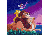 CrystalArt - Lion King Family 30x30cm Kit - Modern Brands Australia
