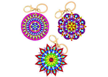 CrystalArt - Mandalas Keyring Kit - Modern Brands Australia