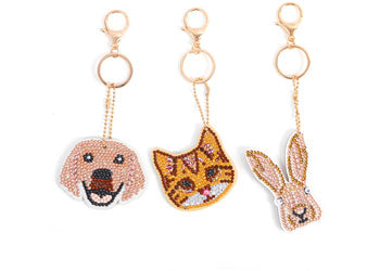 CrystalArt - Perfect Pets Keyring Kit - Modern Brands Australia