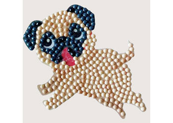 CrystalArt - Playful Pup 9x9cm Motif - Modern Brands Australia