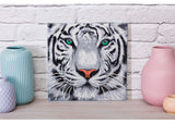 CrystalArt - White Tiger 30x30cm Kit - Modern Brands Australia