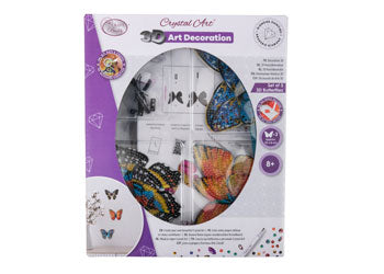 CrystalArt - Butterflies 3D Art Decoration - Modern Brands Australia