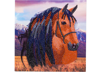 CrystalArt - Horse 18x18cm Card - Modern Brands Australia