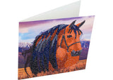CrystalArt - Horse 18x18cm Card - Modern Brands Australia