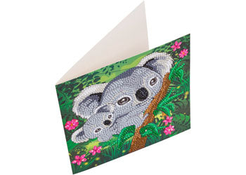 CrystalArt - Koala Hugs 18x18cm Card - Modern Brands Australia