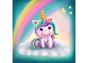 CrystalArt - Unicorn Smile Notebook 18x26cm - Modern Brands Australia