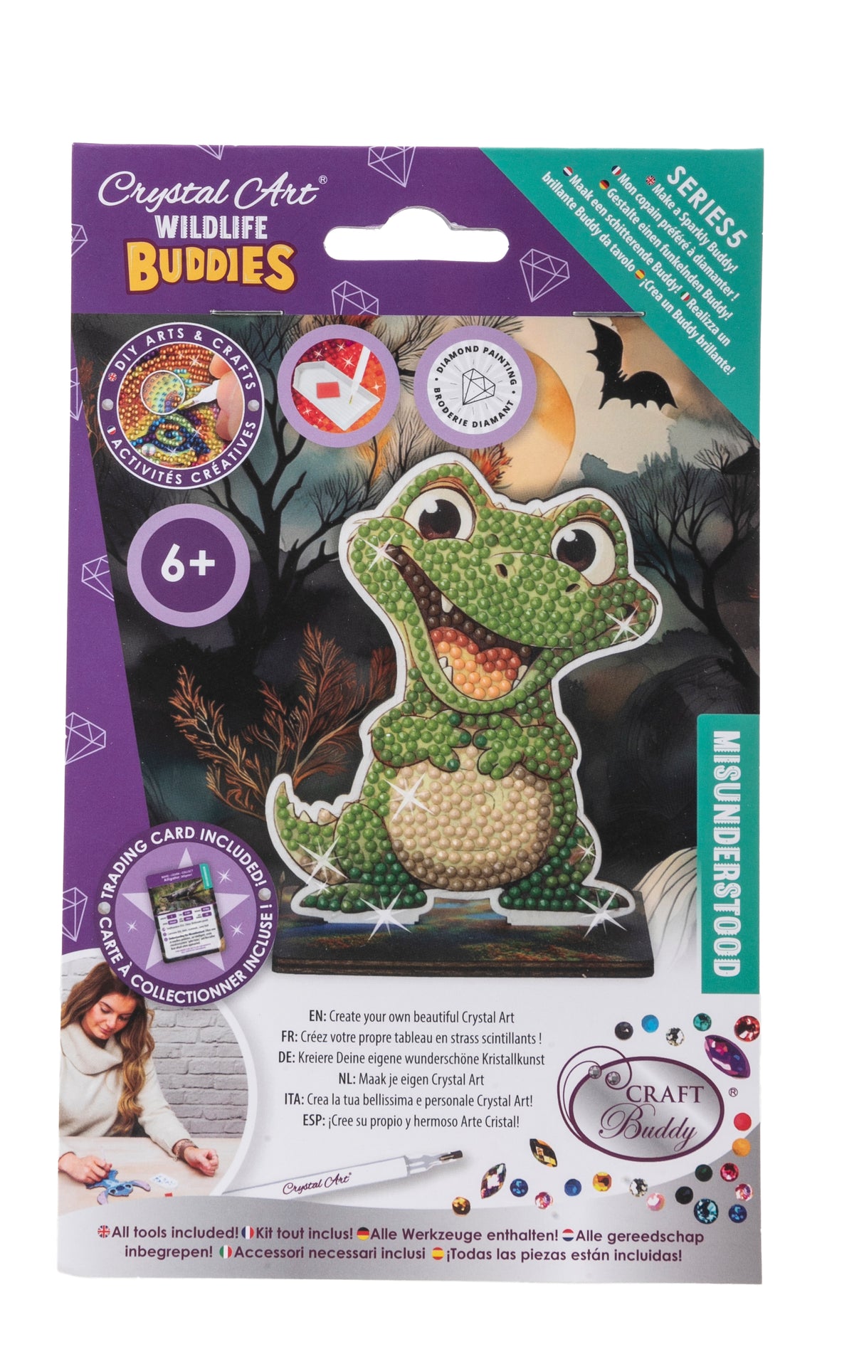 CrystalArt - Wildlife Buddies - Aligator - Modern Brands Australia