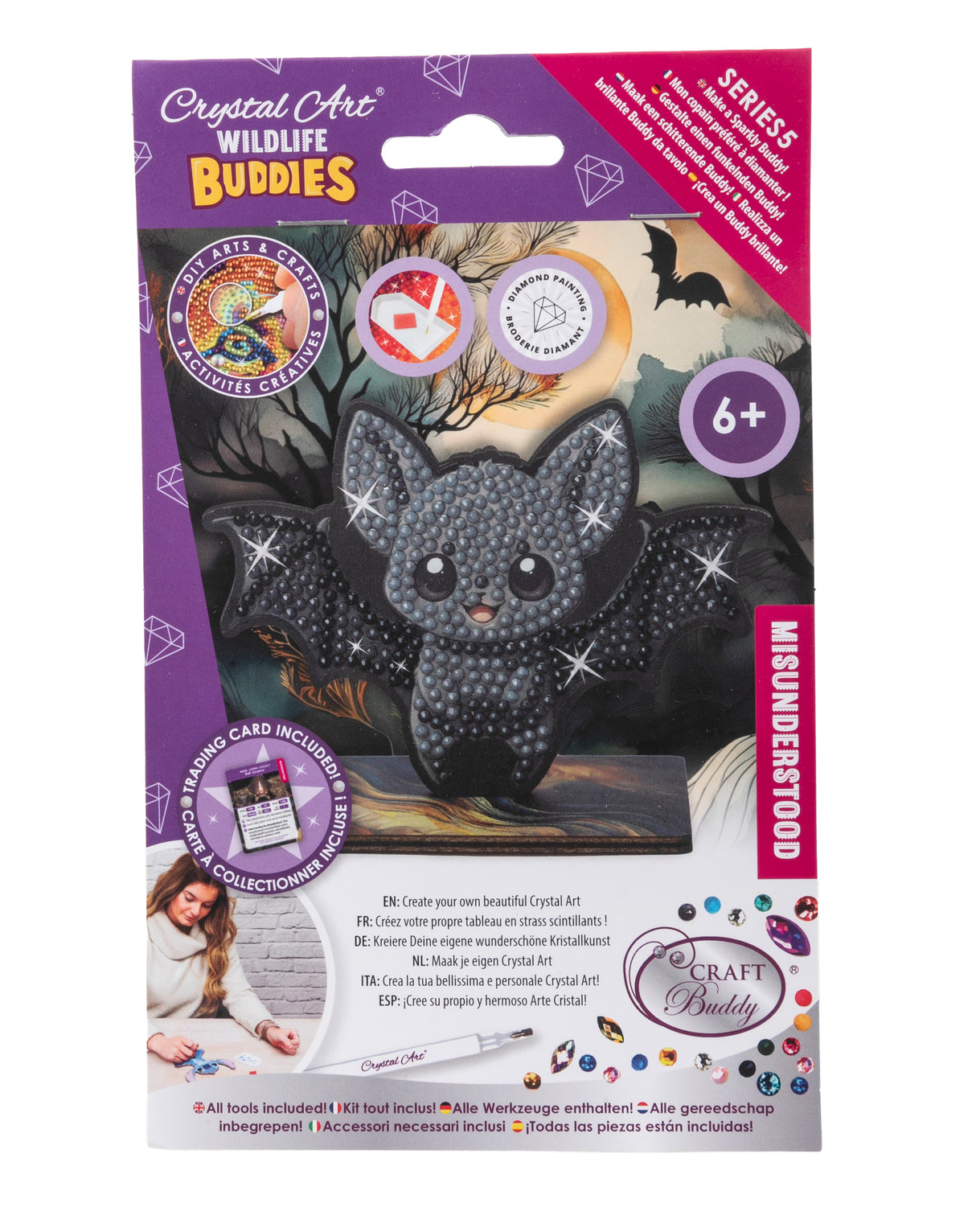 CrystalArt - Wildlife Buddies - Bat - Modern Brands Australia