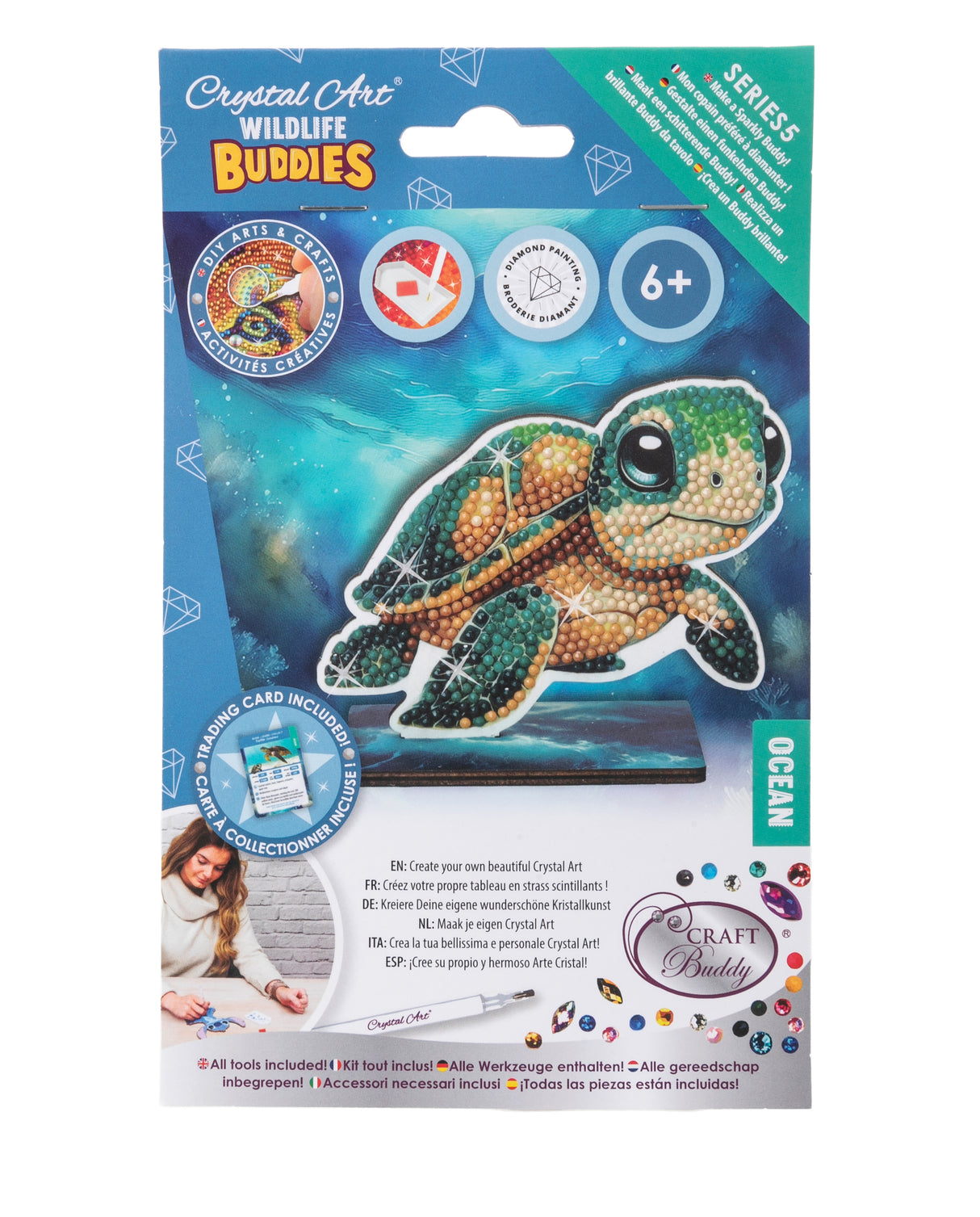 CrystalArt - Wildlife Buddies - Turtle - Modern Brands Australia