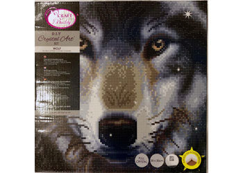 CrystalArt - Wolf 30x30cm Kit - Modern Brands Australia