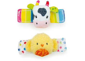ELC -BLOSSOM FARM BABY WRIST RATTLES - Modern Brands Australia
