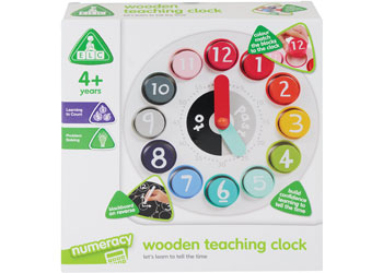 ELC - Wooden Teaching Clock - Modern Brands Australia