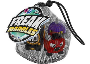 Freak Marbles - Drawstring Mesh Bag w. 3 Marbles C - Modern Brands Australia