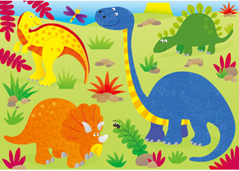 Galt - 4 puzzles in a box - Dinosaurs - Modern Brands Australia