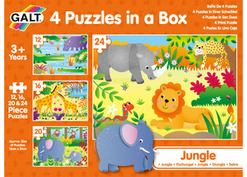 Galt - 4 Puzzles in a Box - Jungle - Modern Brands Australia