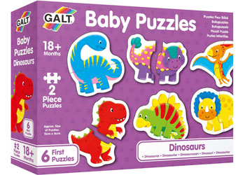Galt - Baby Puzzles - Dinosaurs 2 pc - Modern Brands Australia