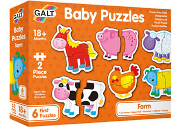 Galt - Baby Puzzles - Farm - 2pcs - Modern Brands Australia