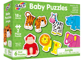 Galt - Baby Puzzles - Jungle - 2pcs - Modern Brands Australia
