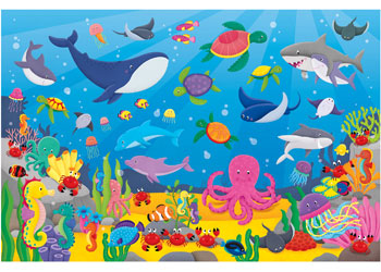 Galt - Counting Creatures Giant Floor Puzzle - 30 - Modern Brands Australia