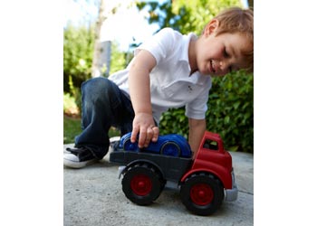 Green Toys - Flatbed with Red Race Car - Modern Brands Australia