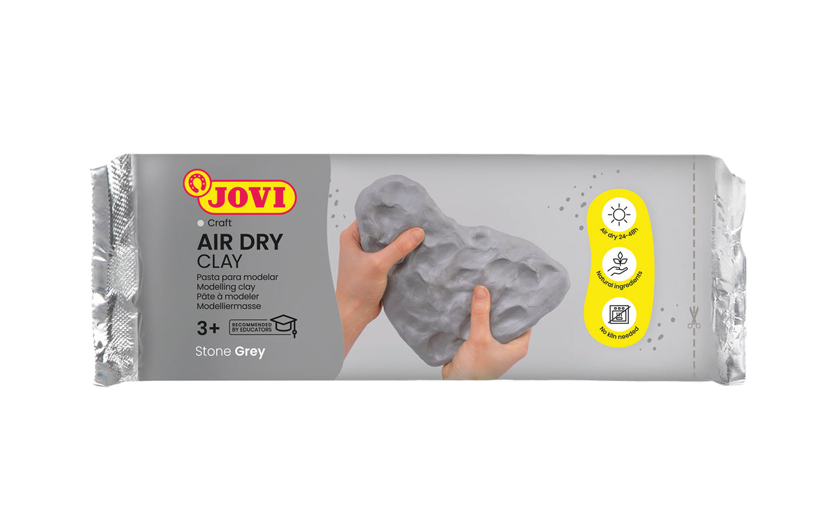 Jovi - Air Dry Clay Bar - 500g Grey - Modern Brands Australia