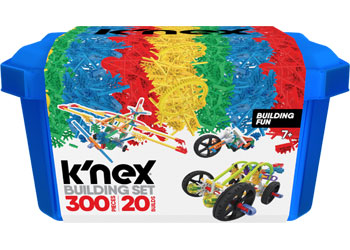 knex - Building Fun Tub 300 pieces 20 builds - Modern Brands Australia