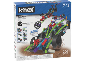 knex - Rad Rides 206 pieces 12 builds - Modern Brands Australia