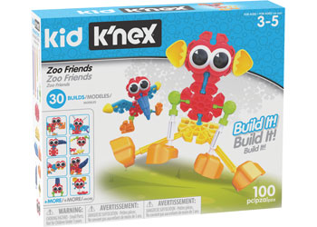 knex - Zoo Friends 55 pieces 30 builds - Modern Brands Australia