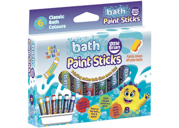 Little Brian - Bath Paint Sticks 6pk - Modern Brands Australia