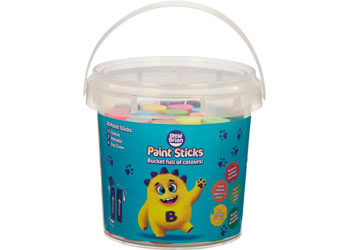 Little Brian Paint Sticks Bucket - Assorted 20 pk - Modern Brands Australia