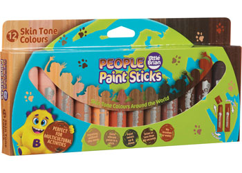 Little Brian - People Paint Sticks 12pk - Modern Brands Australia