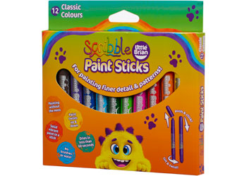 Little Brian - Scribble Paint Sticks 12 pk - Modern Brands Australia