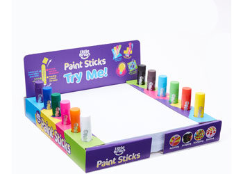 Little Brian Paint Sticks - Try Me Demo Tray v2 - Modern Brands Australia