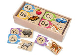 M&D - Alphabet Wooden Puzzle Cards - Modern Brands Australia