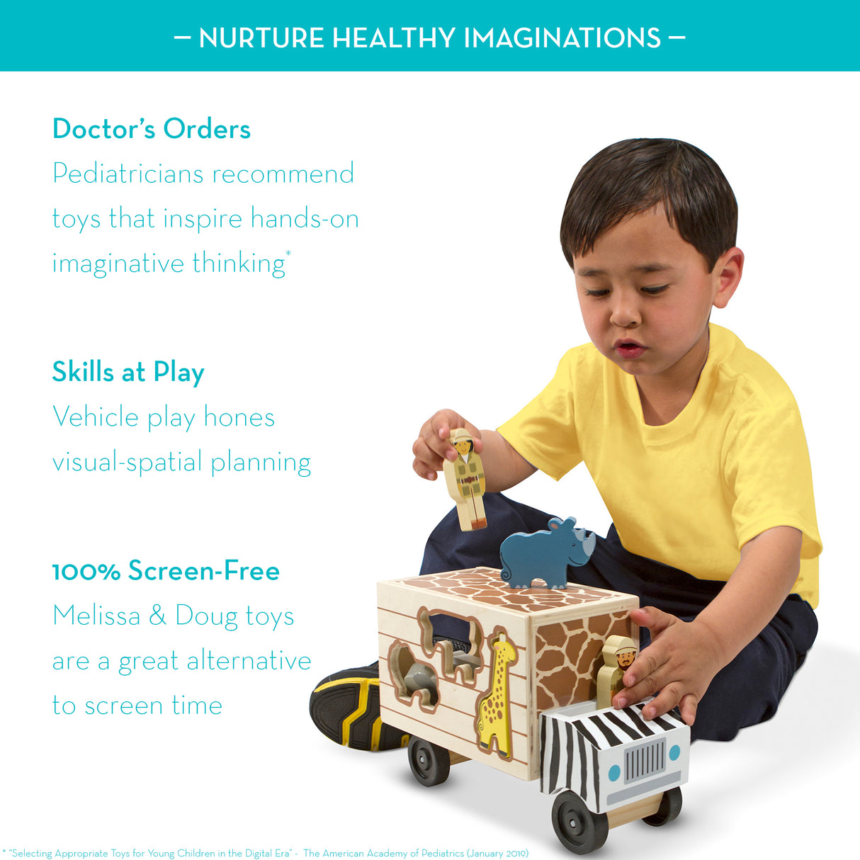 M&D - Animal Rescue Shape Sorting truck - Modern Brands Australia