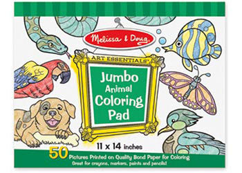 M&D - Jumbo Colouring Pad - Animals - Modern Brands Australia