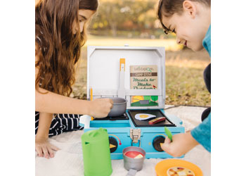 M&D Let's Explore - Wooden Camp Stove Play Set - Modern Brands Australia