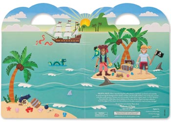 M&D - Reusable Puffy Sticker Play Set - Pirate - Modern Brands Australia