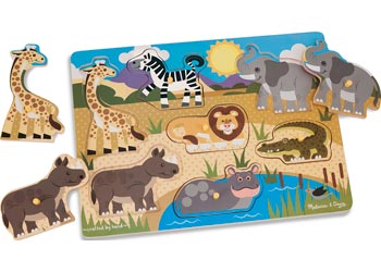 M&D - Safari Peg Puzzle - Modern Brands Australia