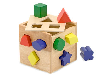 M&D - Shape Sorting Cube - Modern Brands Australia