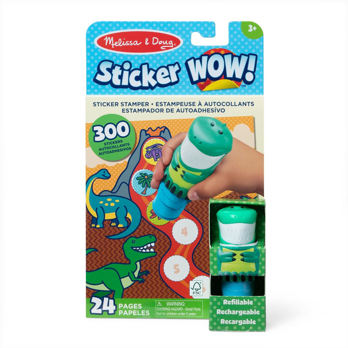 M&D - Sticker WOW! Activity Pad - Dinosaur - Modern Brands Australia