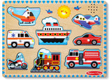 M&D - Vehicles Sound Puzzle - 8pc - Modern Brands Australia